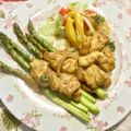 ブランディ's cooksnap of when they made 鶏むね肉の味噌マヨ焼き∞カレー風味.