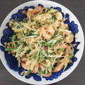 クックSCPDH6☆'s cooksnap of when they made エビたまと水菜の＊和風炒め＊.