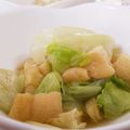 なおきんとん's cooksnap of when they made レタスと油揚げのおひたし.