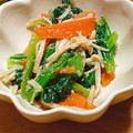 ニナw's cooksnap of when they made 小松菜とえのきのごま和え.