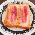 SYUಠ_ಠ's cooksnap of when they made 仕上げにハチミツ＊ベーコントースト.