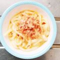 ぷっくりんご's cooksnap of when they made 超簡単♡茹でて混ぜるだけの釜たまうどん♪.