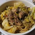 よしのそ's cooksnap of when they made 簡単♪キャベツ＋さば水煮缶ペペロンチーノ.