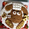 スマイル☻ママ's cooksnap of when they made ひつじのショーン キャラケーキ.