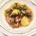 いやんのん＊'s cooksnap of when they made 豚肉とじゃが芋の煮物♪生姜風味.