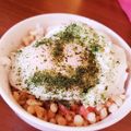 あちゃパンケーキ's cooksnap of when they made 2分で簡単ズボラ飯♡悪魔のおにぎり丼.
