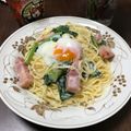 クックKAUWSR☆'s cooksnap of when they made 簡単☆お店のカルボナーラパスタ.