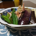 ダイナマイト漆黒's cooksnap of when they made 簡単レンジ任せ☆桜海老と茄子の冷製お浸し.