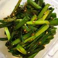 kk01's cooksnap of when they made 生ニラのコチュジャン和え.