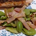 レオミウ's cooksnap of when they made そらまめとベーコンのバター炒め♪.