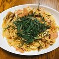 yuuka_8888's cooksnap of when they made 和風醤油きのこパスタ.