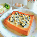 Newチヨコっと♪'s cooksnap of when they made しらす干しと海苔のマヨトースト.