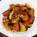 hatsuga53's cooksnap of when they made かぼちゃとしめじのそぼろ煮.