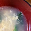 スノーディッシュ's cooksnap of when they made 小松菜と卵のほっこり中華スープ♡.