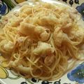 electoon's cooksnap of when they made カリフラワーそぼろのホワイトパスタ.