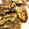 まろまろまろっぺ's cooksnap of when they made 米粉と片栗粉で簡単もちカリ☆旨チヂミ.