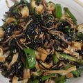 お肉どん's cooksnap of when they made ピーマン・ちくわ・塩昆布・じゃこ炒め.