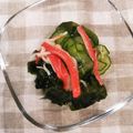 4児男子母さんの台所's cooksnap of when they made わかめとカニカマのサラダ.