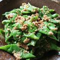 kuragenoie's cooksnap of when they made ☆副菜に♪モロッコいんげんのごま和え☆.