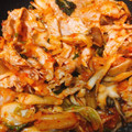 あーるるる's cooksnap of when they made 豚もも肉切り落としのねぎキムチ炒め.