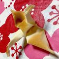 黒ごまavril's cooksnap of when they made お茶のもてなし菓子✿鶴の砂糖せんべい.
