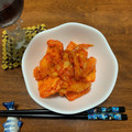 のんべえオヤジ's cooksnap of when they made 簡単おつまみ！宅飲みに油揚げのキムチ和え.