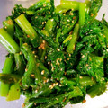 ハチ8コロ8's cooksnap of when they made わさび菜の胡麻和え.