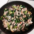 ♬あじさいのレシピ♬'s cooksnap of when they made 豚肉と小松菜のにんにく生姜炒め、4日.