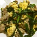 こにた's cooksnap of when they made ごはん無限消費！ニラ卵の豚肉中華炒め.