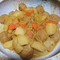 ナーちゃん's cooksnap of when they made ミートボールと野菜のカレー煮★宇都宮給食.