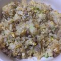 matsu1016's cooksnap of when they made 豚コマのガーリックチャーハン.