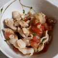 chamachuu's cooksnap of when they made 作り置き、きゅうりとトマトと豚肉の和え物.