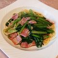 ぽんこ♡'s cooksnap of when they made 簡単★ベーコンと小松菜のペペロンチーノ.