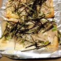 えだま21's cooksnap of when they made 高たんぱく低カロ♪アボカドツナ油揚げピザ.