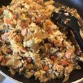 クック3528FV☆'s cooksnap of when they made 野菜嫌いでもパクパク　鮭炒飯♡焦がし醤油.