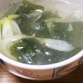 ﾋﾟﾛﾐ♡'s cooksnap of when they made ワカメスープ♪長ネギ、ショウガ、ゴマ入り.