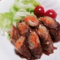ちかﾁｬﾝ☆'s cooksnap of when they made ピーマンと人参の牛肉巻き.