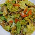 びっくぽんた's cooksnap of when they made とろりチーズの豚バラキャベツのカレー炒め.