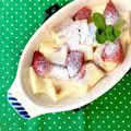 ふたごゆき's cooksnap of when they made パンの耳で節約パンプディング《苺入り》.