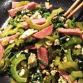 ame-ikuru's cooksnap of when they made ゴーヤチャンプルー.