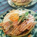 虹色♪︎ちゅーりっぷ's cooksnap of when they made ベーコンエッグのパンケーキ.