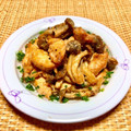 お料理ニャロメ's cooksnap of when they made 旨い！ささ身・椎茸天ぷらの胡麻油マヨ和え.