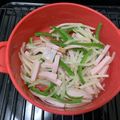 赤メガネ部員's cooksnap of when they made あっさり♪もやし、ピーマン、ハムのナムル.
