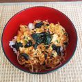 ✊肝っ玉かーちゃん✊'s cooksnap of when they made 簡単ランチ！もやしの甘辛丼.
