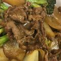 気まぐれ☆NORI's cooksnap of when they made 牛コマ肉とブロッコリーのカレー醤油炒め.