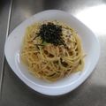 AKIYA_TOFU's cooksnap of when they made お茶漬けの素で和風クリームパスタ❀.