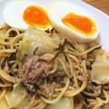 さくちゃん1976's cooksnap of when they made 塩こんぶとツナのワンポットパスタ.