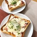はなぴっち's cooksnap of when they made ＊朝食＊に‼ ハムのピザトースト＊.