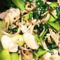ぽにょこまち's cooksnap of when they made 塩鱈チャンプル ＊白だし味.