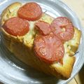 あまあま's cooksnap of when they made 食パンでシカゴピザ.
